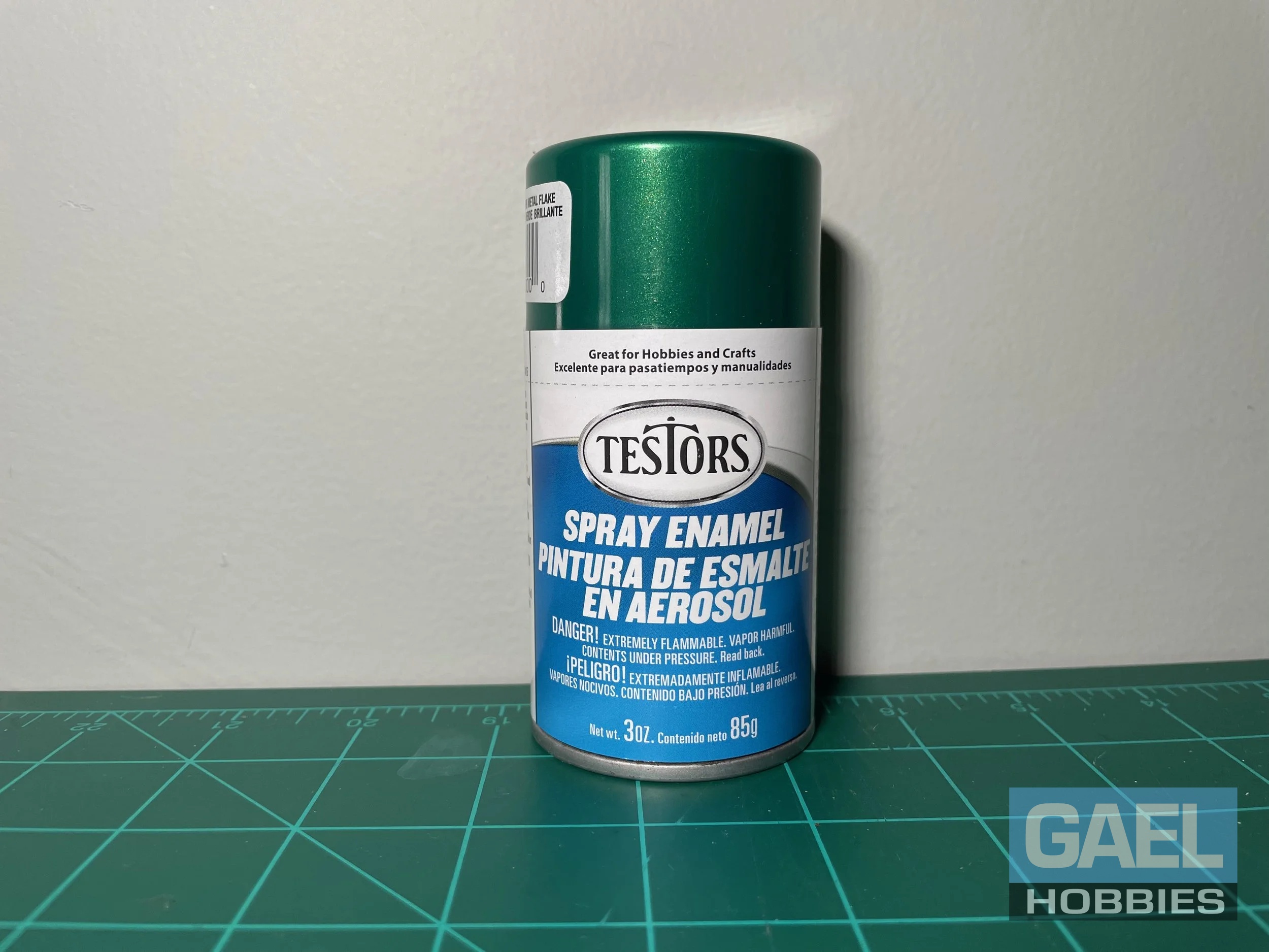 Testors Enamel 3oz.-Spray Enamel Gloss Custom Green Metal Flake #1630