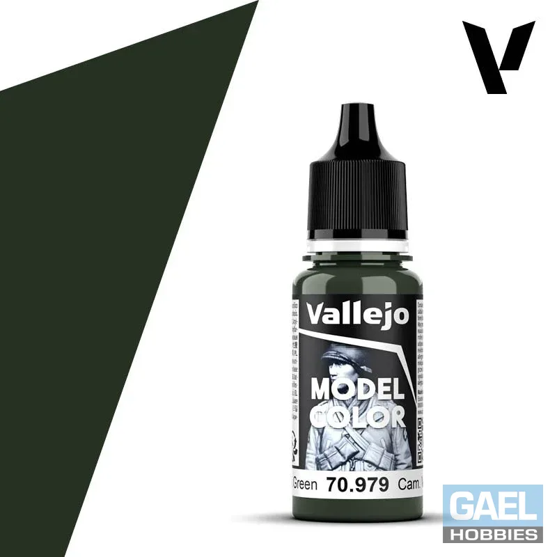 Vallejo 18ml Model Color Camouflage Dark Green (70.979)