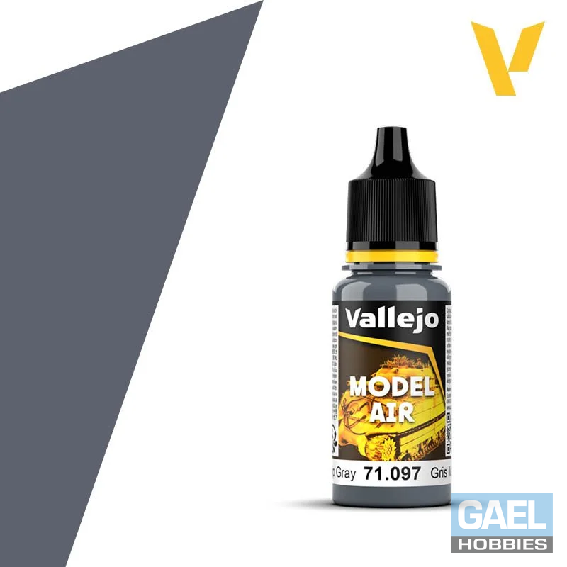 Vallejo 18ml Model Air Medium Gunship Gray (71.097)