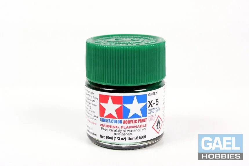Tamiya 10ml-1/3oz Acrylic Mini X-5 Green