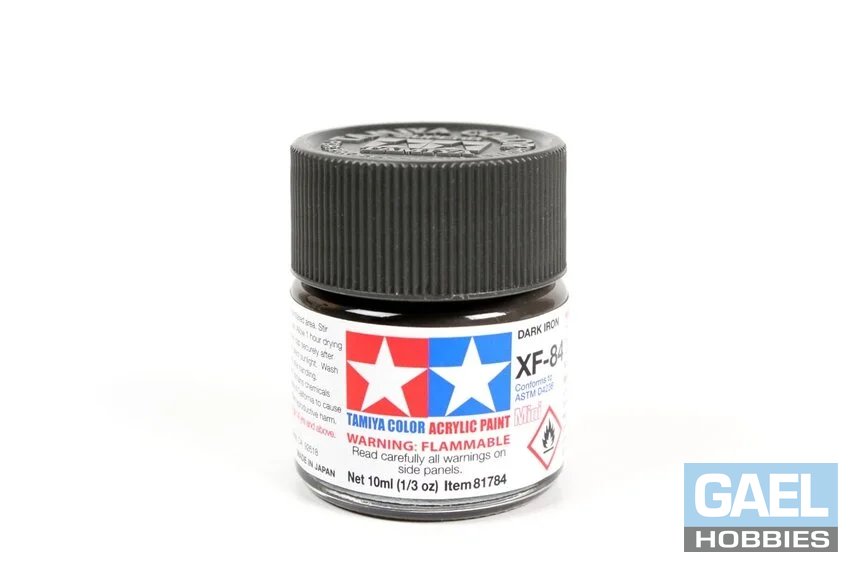 Tamiya 10ml-1/3oz Acrylic Mini XF-84 Matte Dark Iron