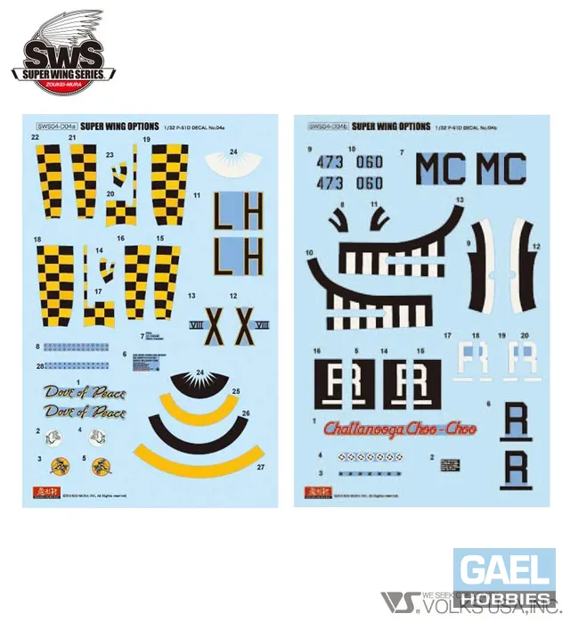 1/32 SWOP P-51D Mustang Decal Set 4 (353FG / 20FG 79FS)