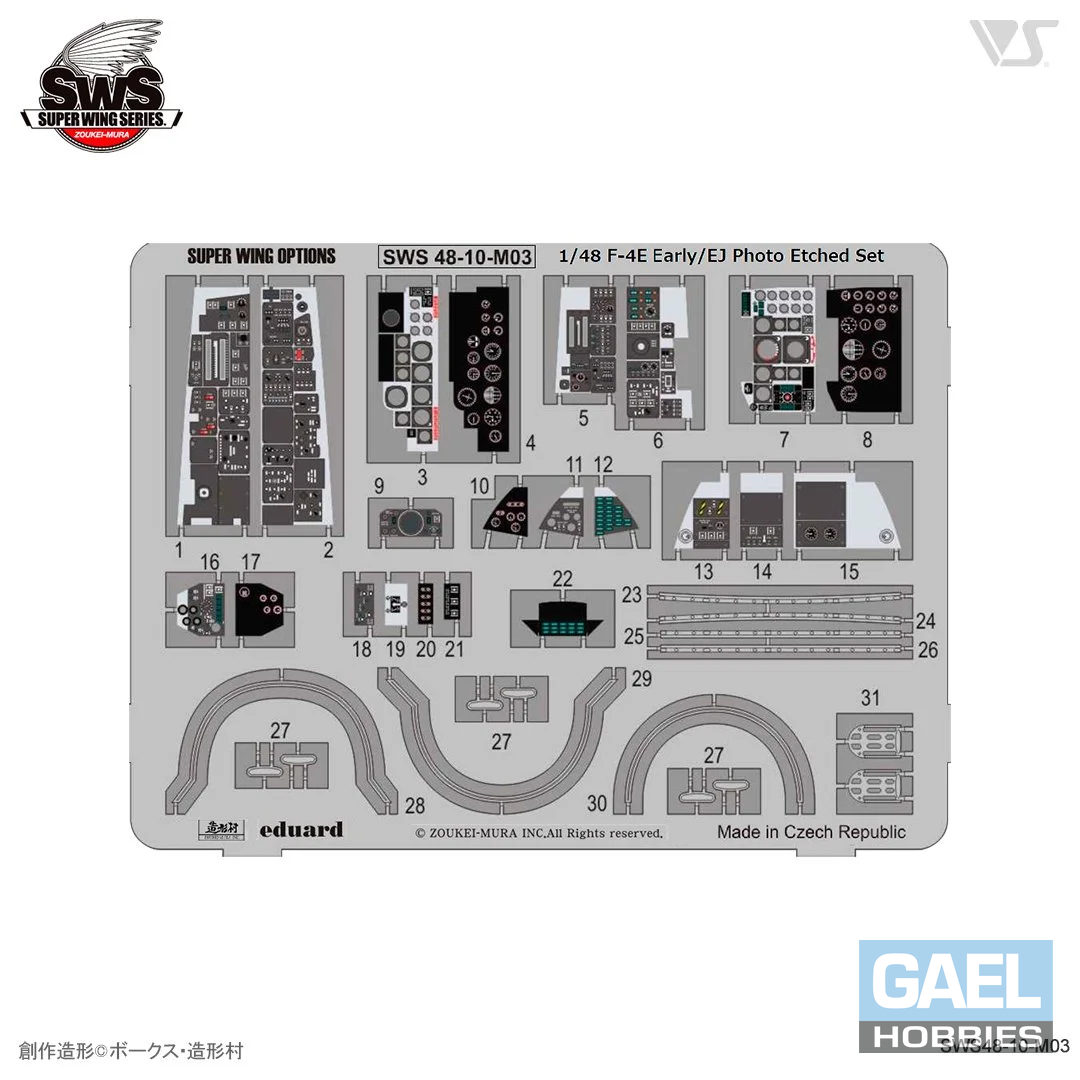 1/48 SWOP F-4E Early/EJ Photo-Etched Set