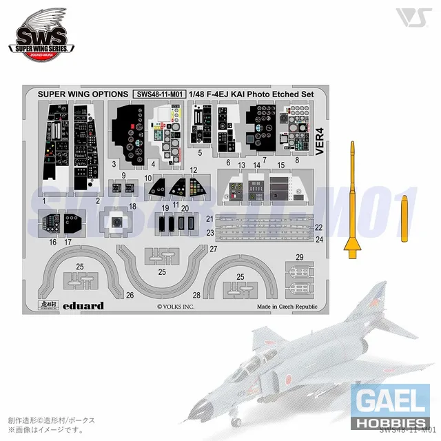1/48 SWOP F-4EJ Photo-Etch Set SWS48-11-M01