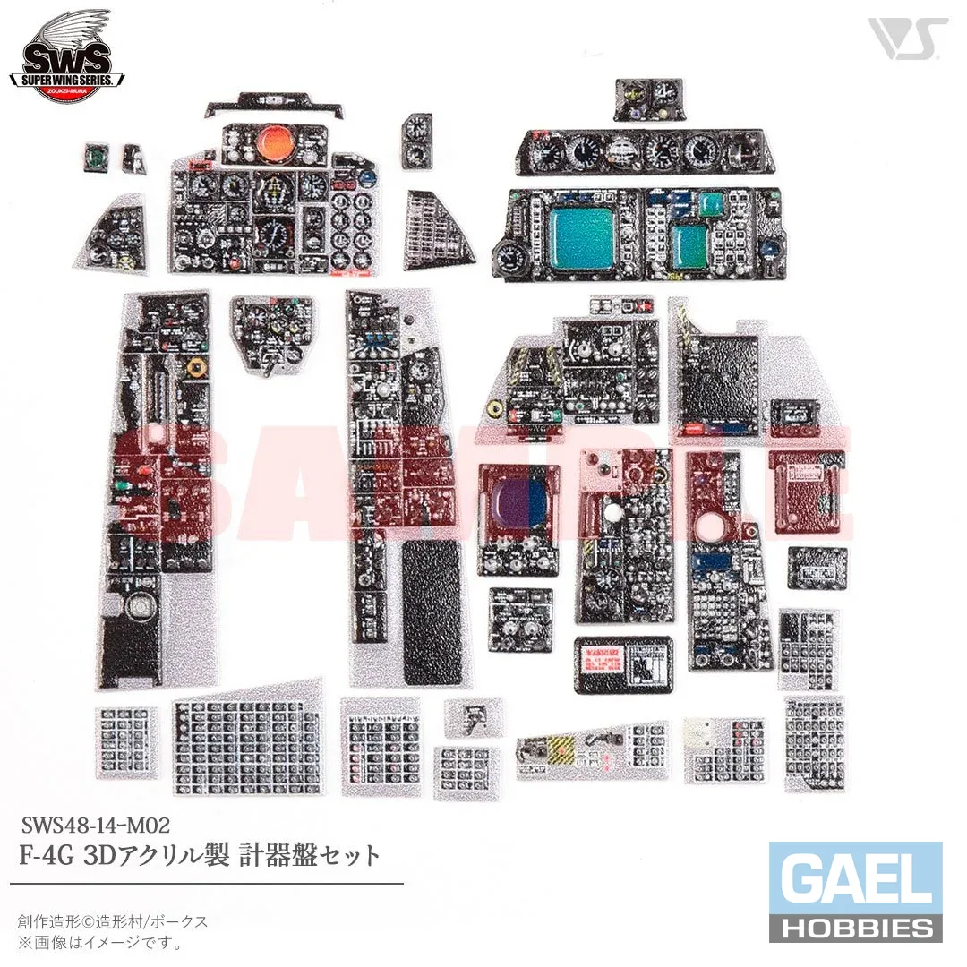 1/48 SWOP F-4G 3D Acrylic Instrument Panels Set
