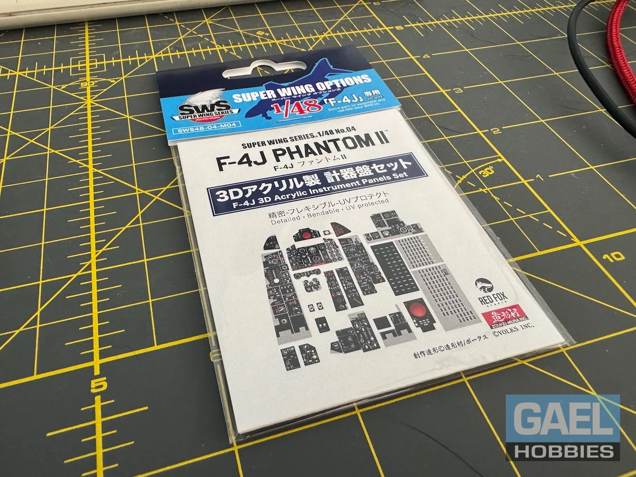 1/48 SWOP F-4J Phantom II 3D Acrylic Instrument Instrument Panels Set #SWS48-04-M04