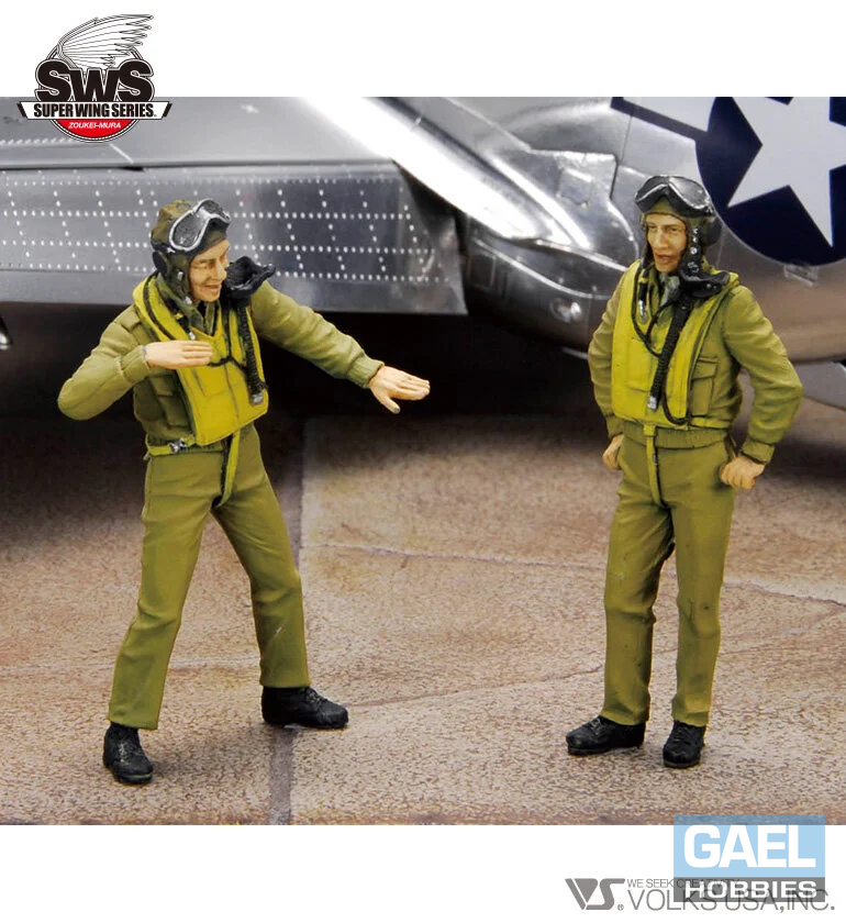 1/32 SWOP P-51D Mustang Pilot Briefing Figures #SWS04-F02