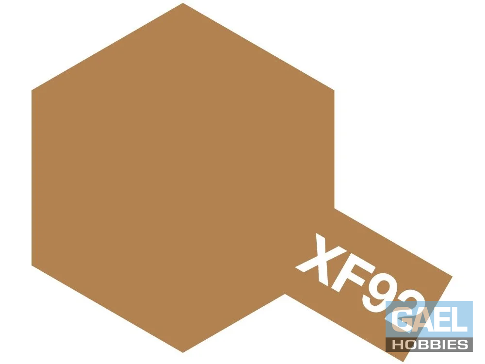 Tamiya 10ml-1/3oz Acrylic Mini XF-92 Yellow-Brown (DAK) 1941 #81792