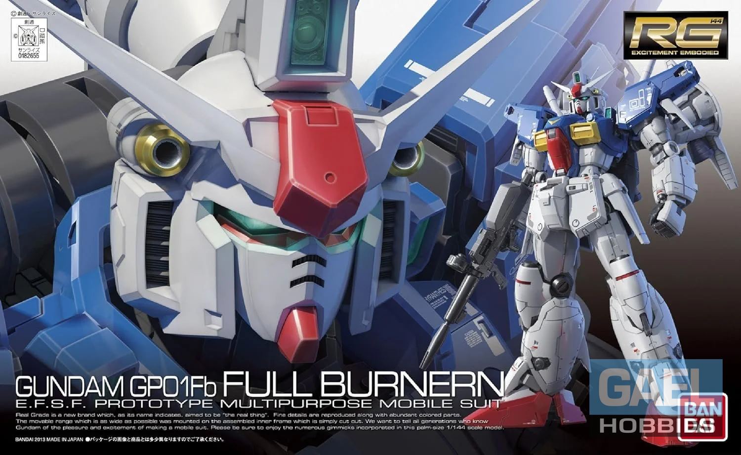 1/144 Gundam GP01Fb Full Burnern E.F.S.F. #13 (RG)