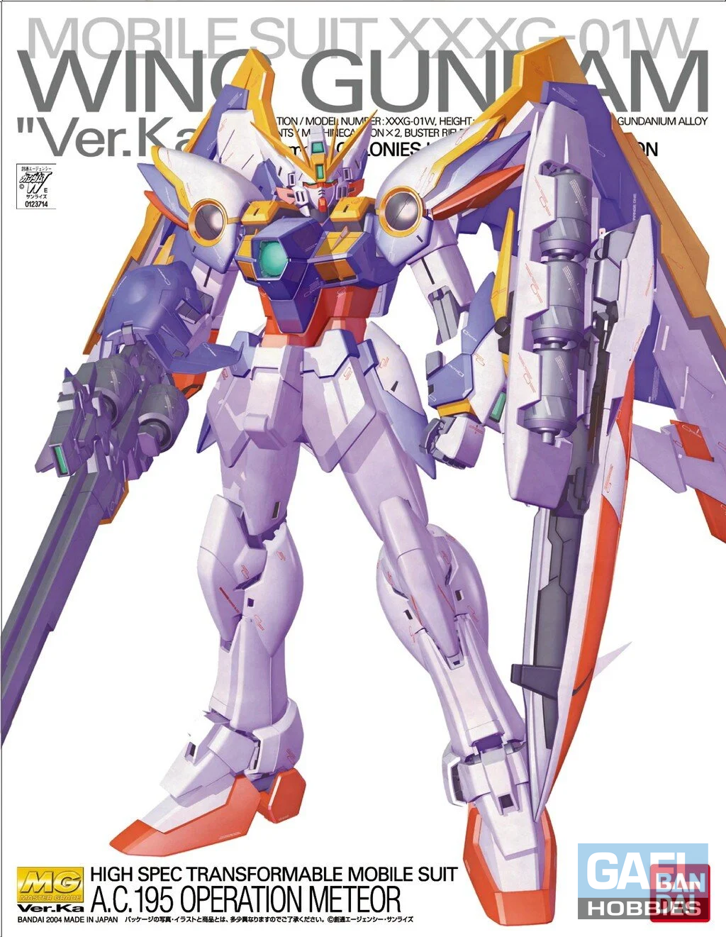 1/100  Bandai Mobile Suite XXXG-01W Wing Gundam  "Ver.Ka" (MG)
