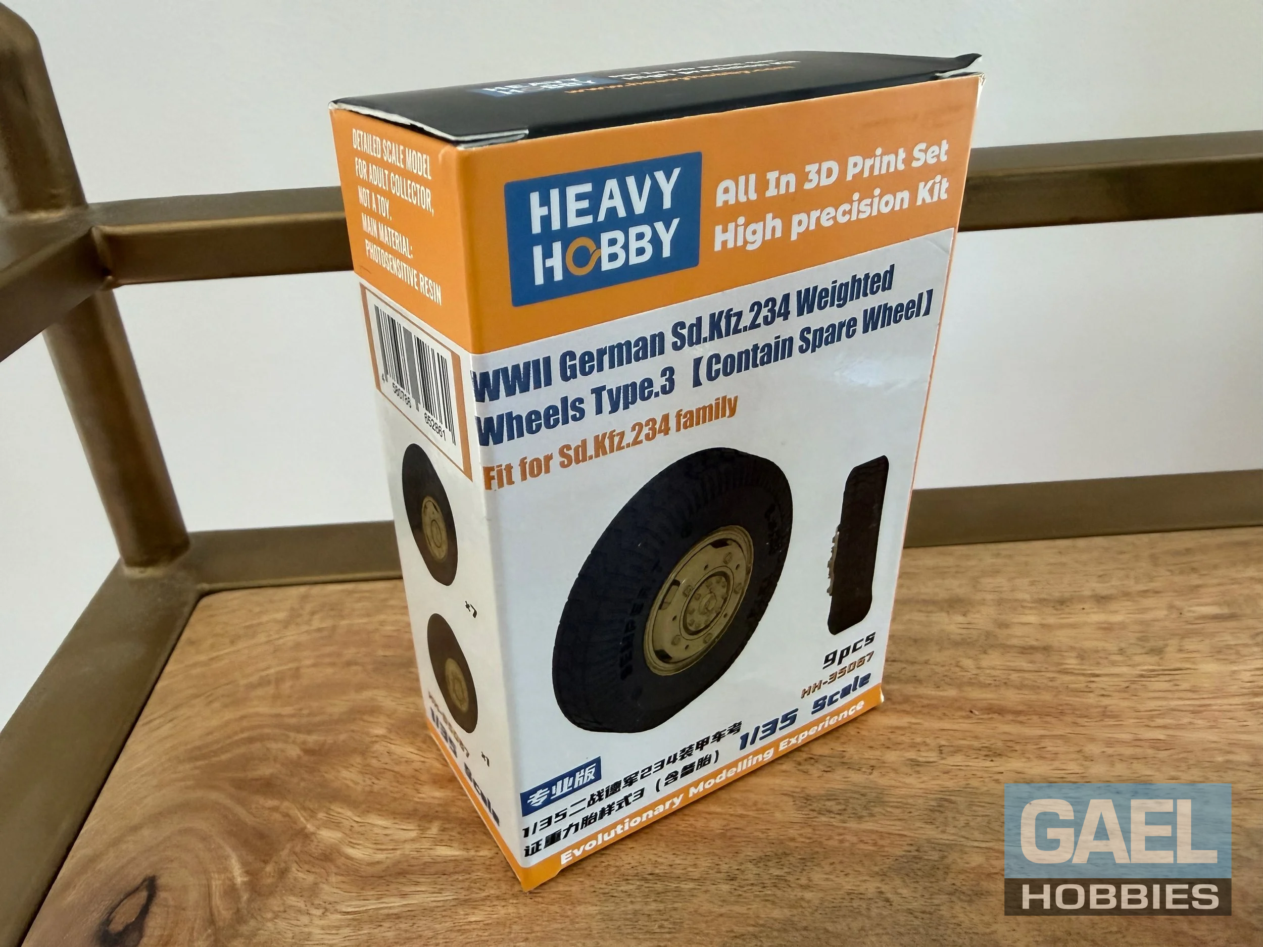 1/35 Heavy Hobby WW2 Sd.Kfz.234 Weighted Wheels Type.3 #HH-35067