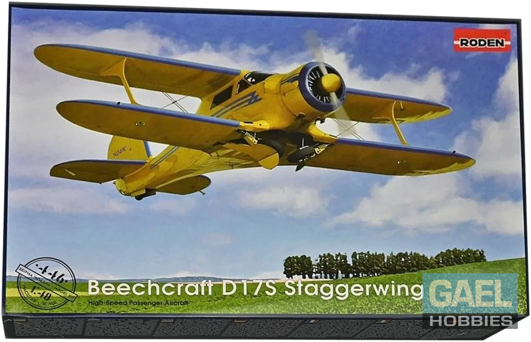 1/48 Roden Beechcraft D17S Staggerwing Light Commercial Biplane #446