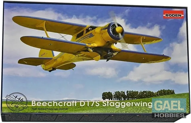 1/48 Roden Beechcraft D17S Staggerwing Light Commercial Biplane #446