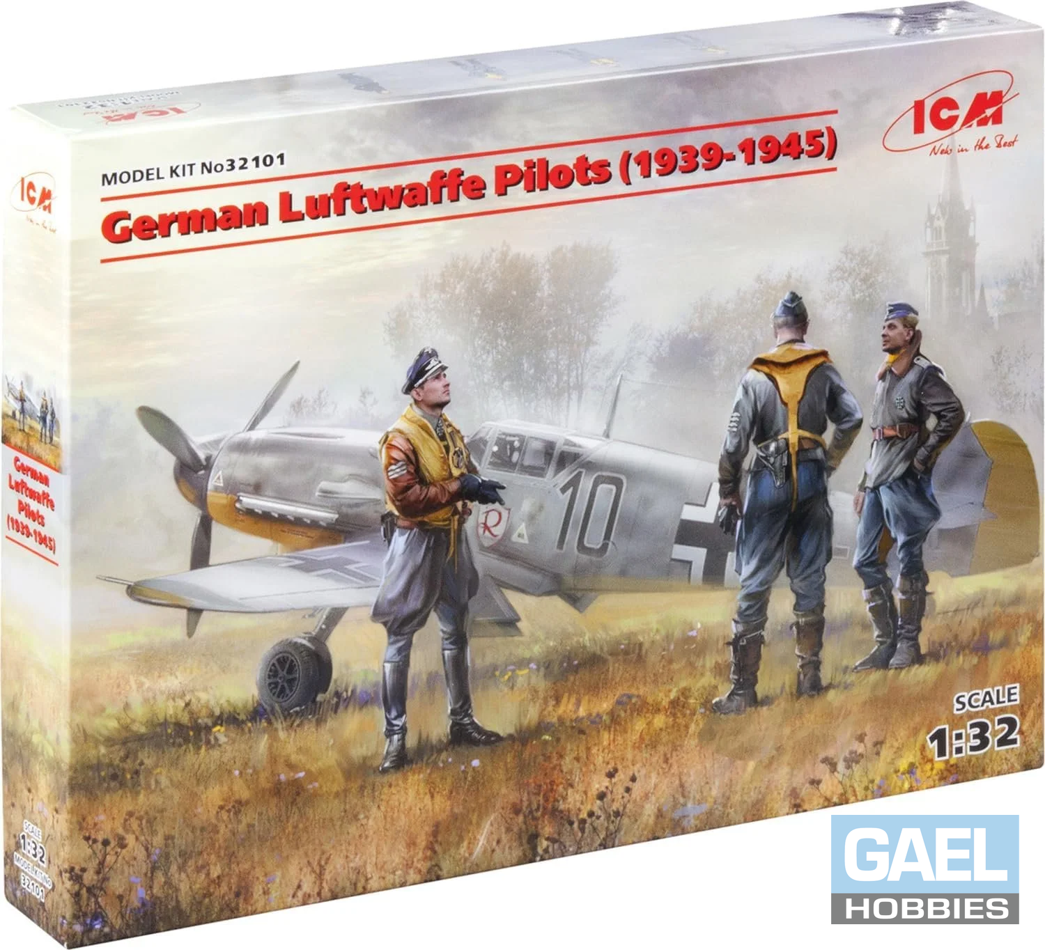1/32 ICM WWII German Luftwaffe Pilots 1935-1945 (3) #32101