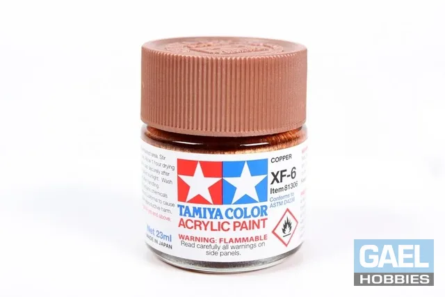 Tamiya 23ml-3/4oz Acrylic XF-6 Copper #81306