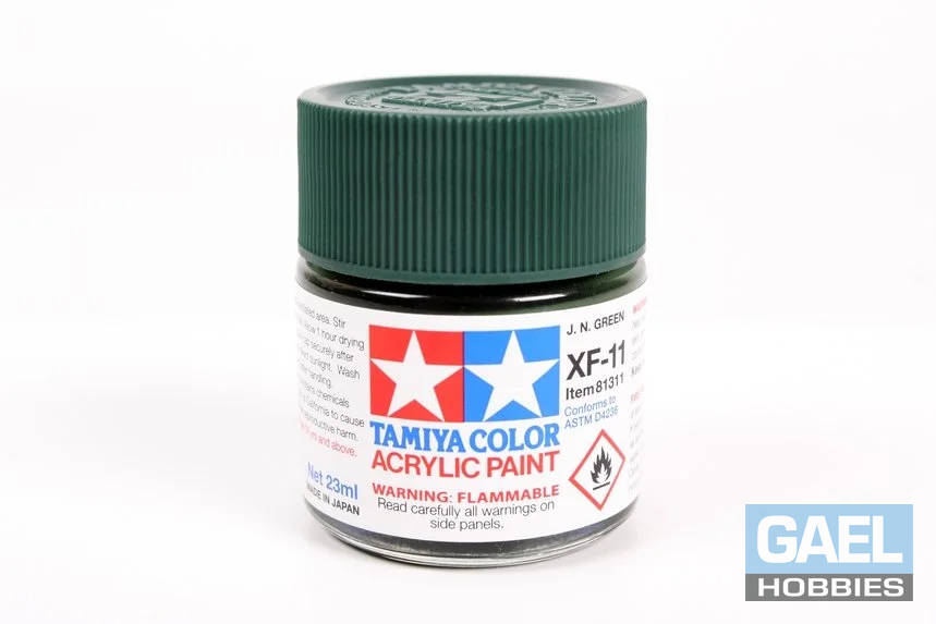 Tamiya 23ml-3/4oz Acrylic XF-11 J.N. Green #81311