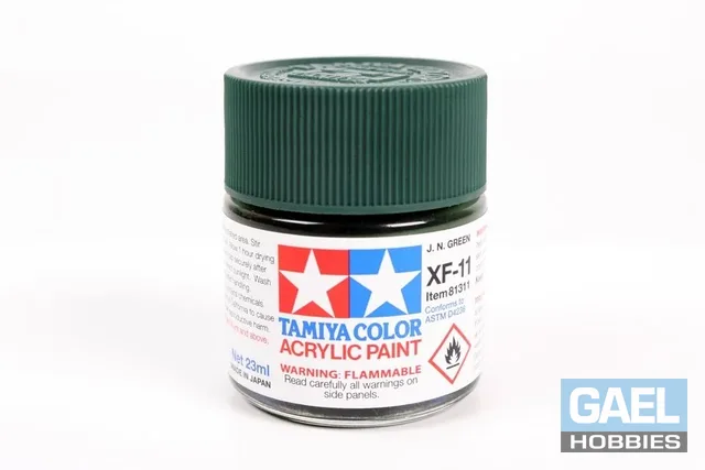 Tamiya 23ml-3/4oz Acrylic XF-11 J.N. Green #81311