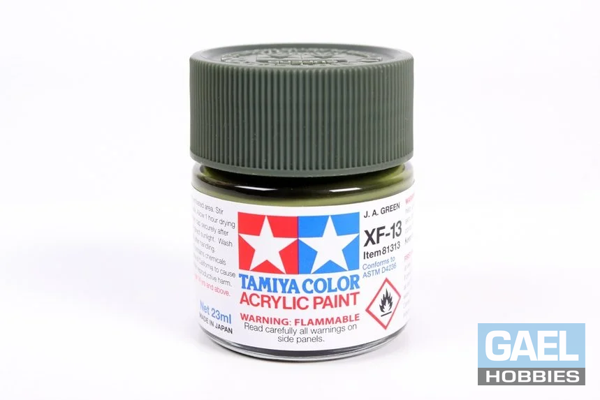 Tamiya 23ml-3/4oz Acrylic XF-13 J.A. Green #81313