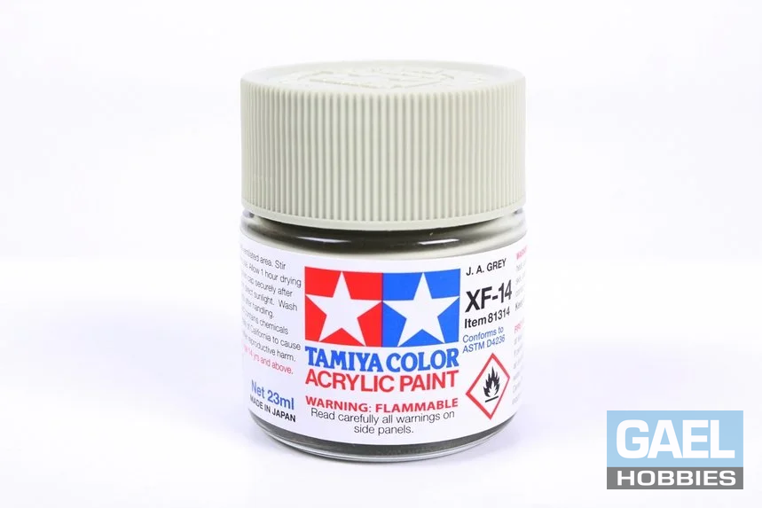 Tamiya 23ml-3/4oz Acrylic XF-14 J.A. Grey #81314