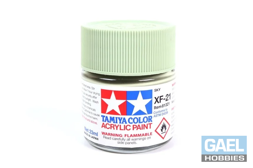 Tamiya 23ml-3/4oz Acrylic XF-21 Sky #81321