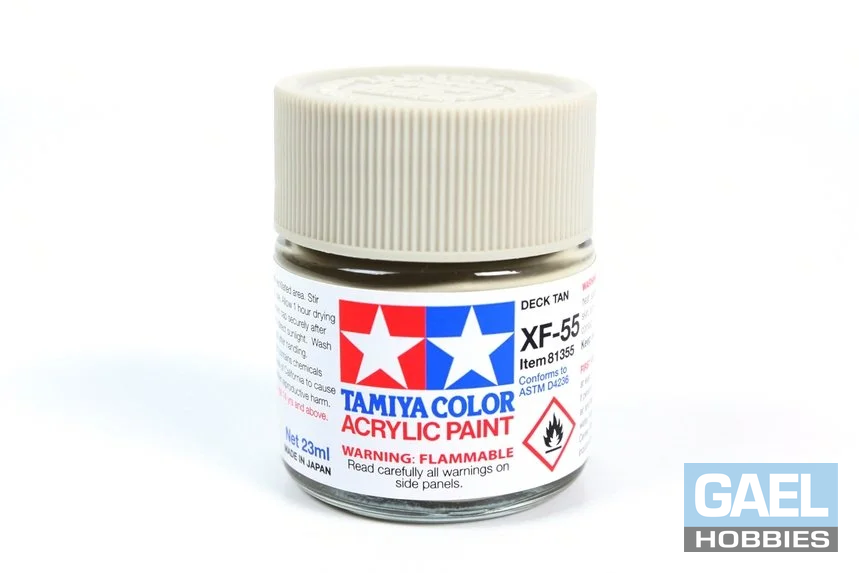 Tamiya 23ml-3/4oz Acrylic XF-55 Deck Tan #81355