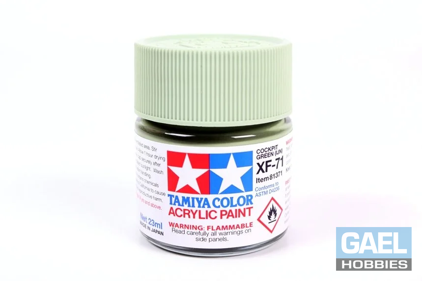 Tamiya 23ml-3/4oz Acrylic XF-71 Cockpit Green (IJN)