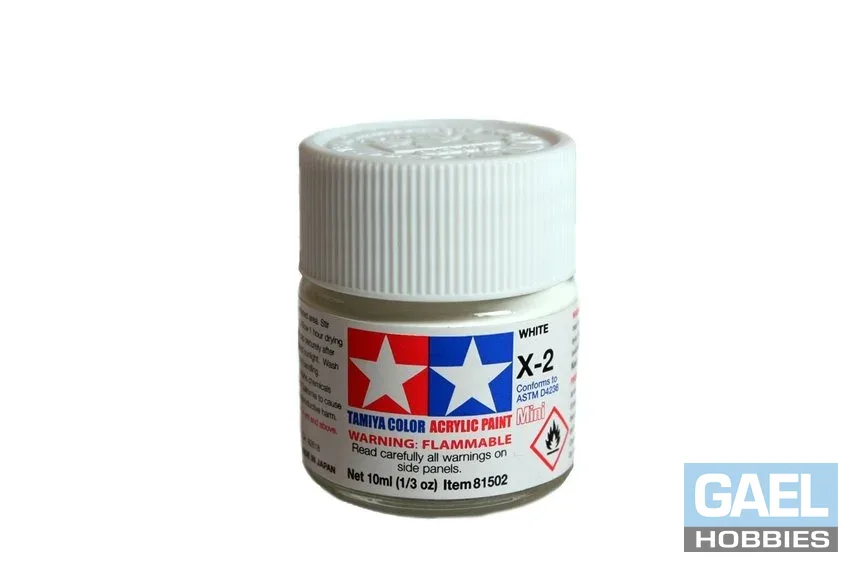 Tamiya 23ml-3/4oz Acrylic X-2 White #81002