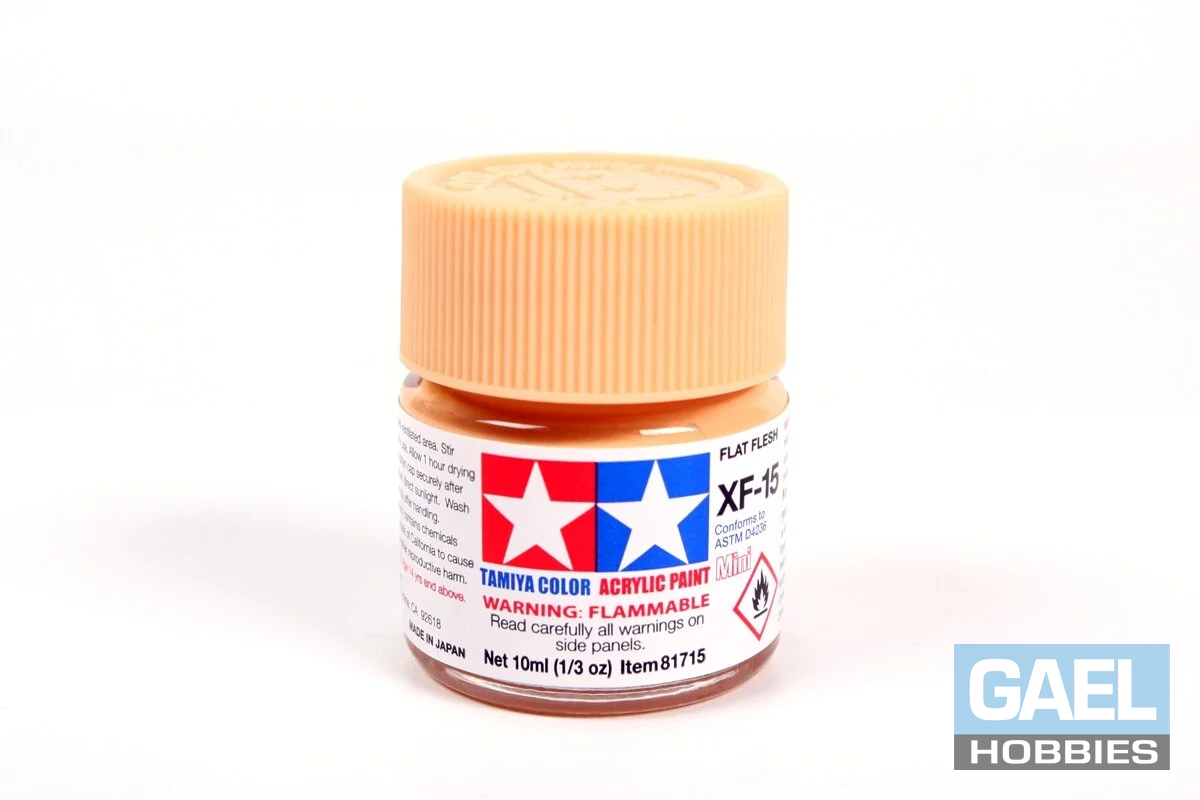 Tamiya 10ml-1/3oz Acrylic Mini XF-15 Flat Flesh #81715