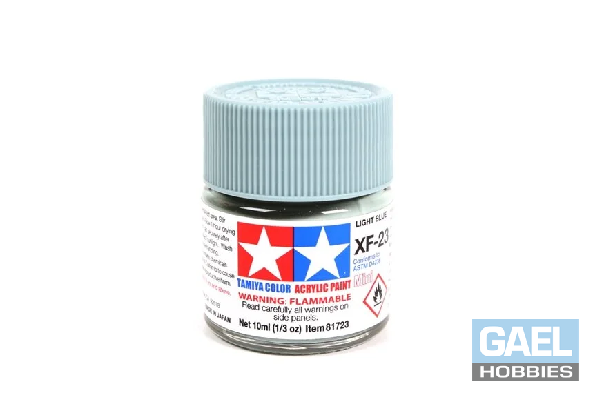 Tamiya 10ml-1/3oz Acrylic Mini XF-23 Light Blue #81723