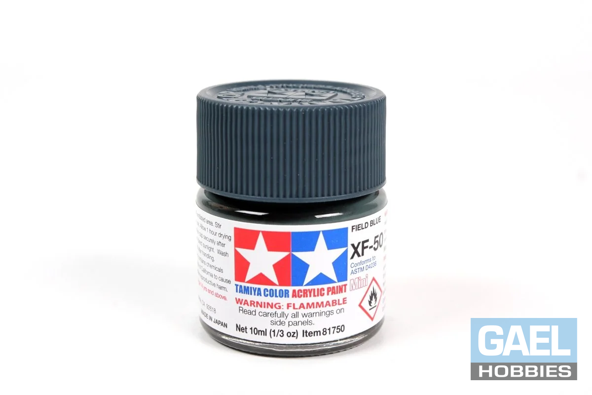 Tamiya 10ml-1/3oz Acrylic Mini XF-50 Field Blue #81750
