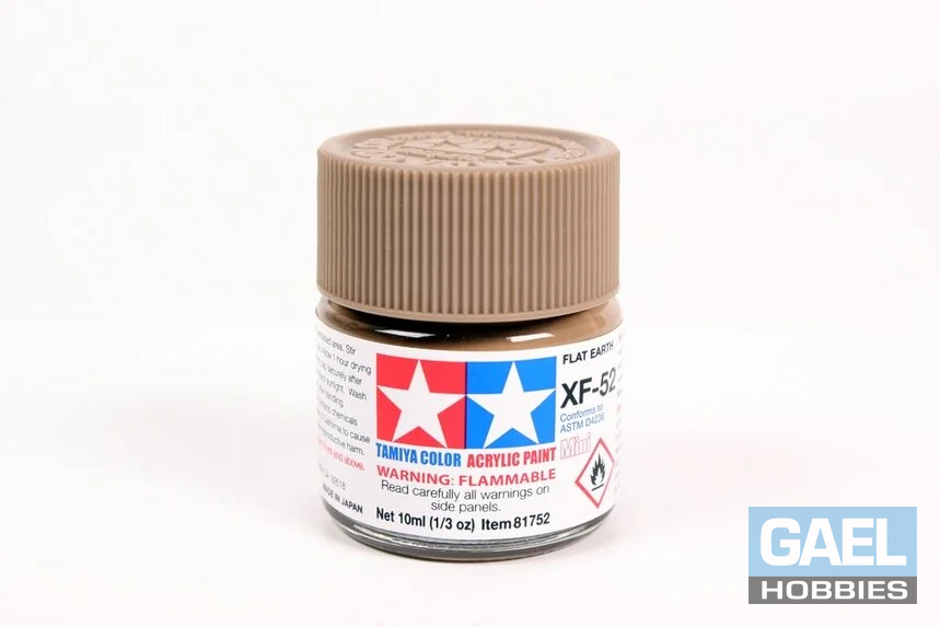 Tamiya 10ml-1/3oz Acrylic Mini XF-52 Flat Earth #81752