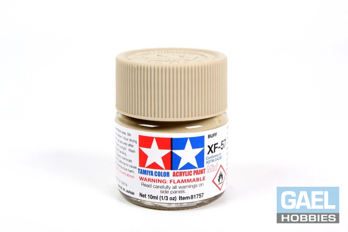 Tamiya 10ml-1/3oz Acrylic Mini  XF-57 Buff #81757