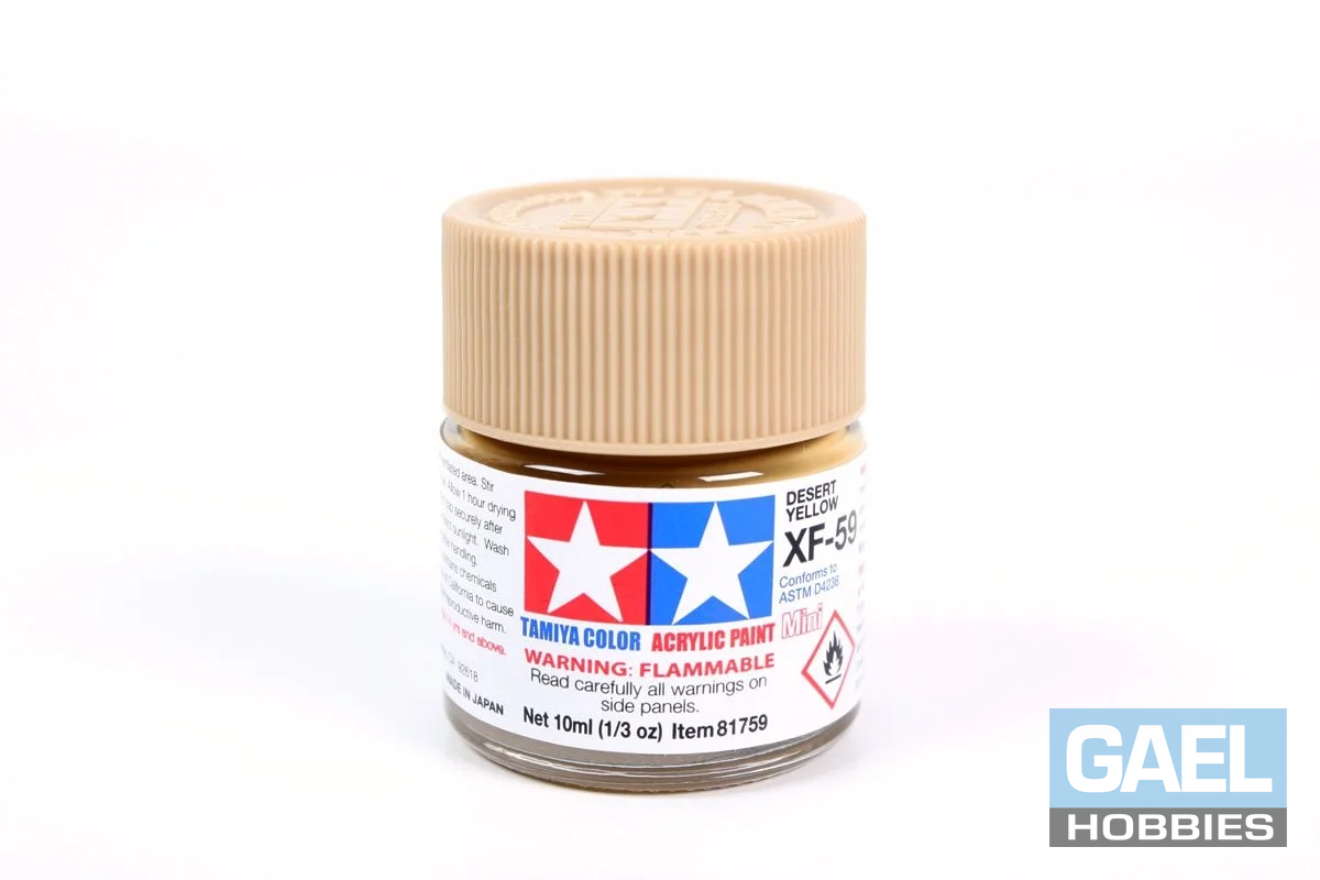 Tamiya 10ml-1/3oz Acrylic Mini XF-59 Desert Yellow #81759