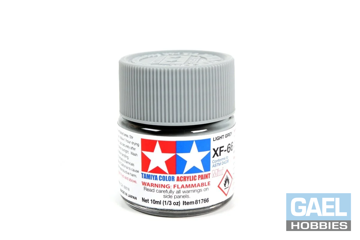 Tamiya 10ml-1/3oz Acrylic Mini XF-66 Light Grey #81766