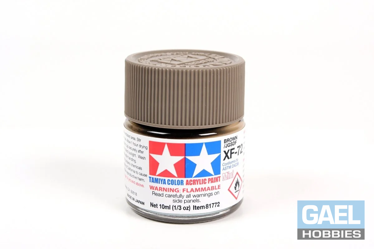 Tamiya 10ml-1/3oz Acrylic Mini XF-72 Brown (JGSDF) #81772