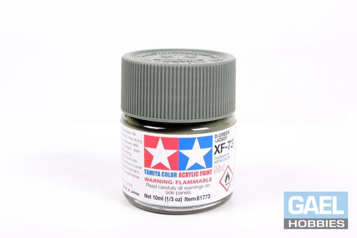 Tamiya 10ml-1/3oz Acrylic Mini XF-73 Dark Green (JGSDF) #81773