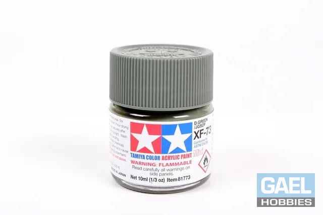 Tamiya 10ml-1/3oz Acrylic Mini XF-73 Dark Green (JGSDF) #81773