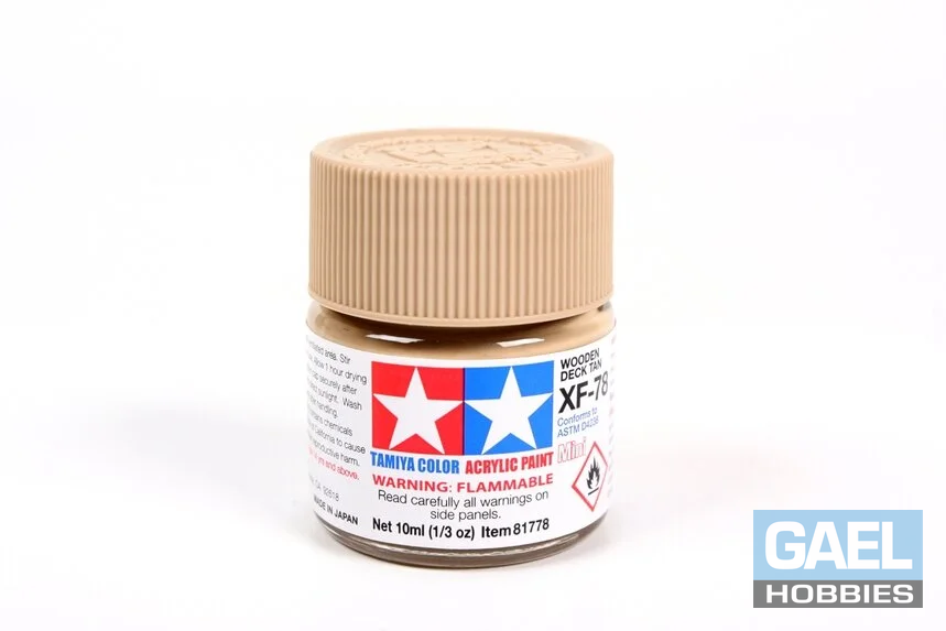 Tamiya 10ml-1/3oz Acrylic Mini XF-78 Wooden Deck #81778