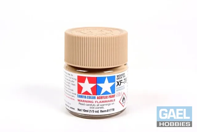 Tamiya 10ml-1/3oz Acrylic Mini XF-78 Wooden Deck #81778