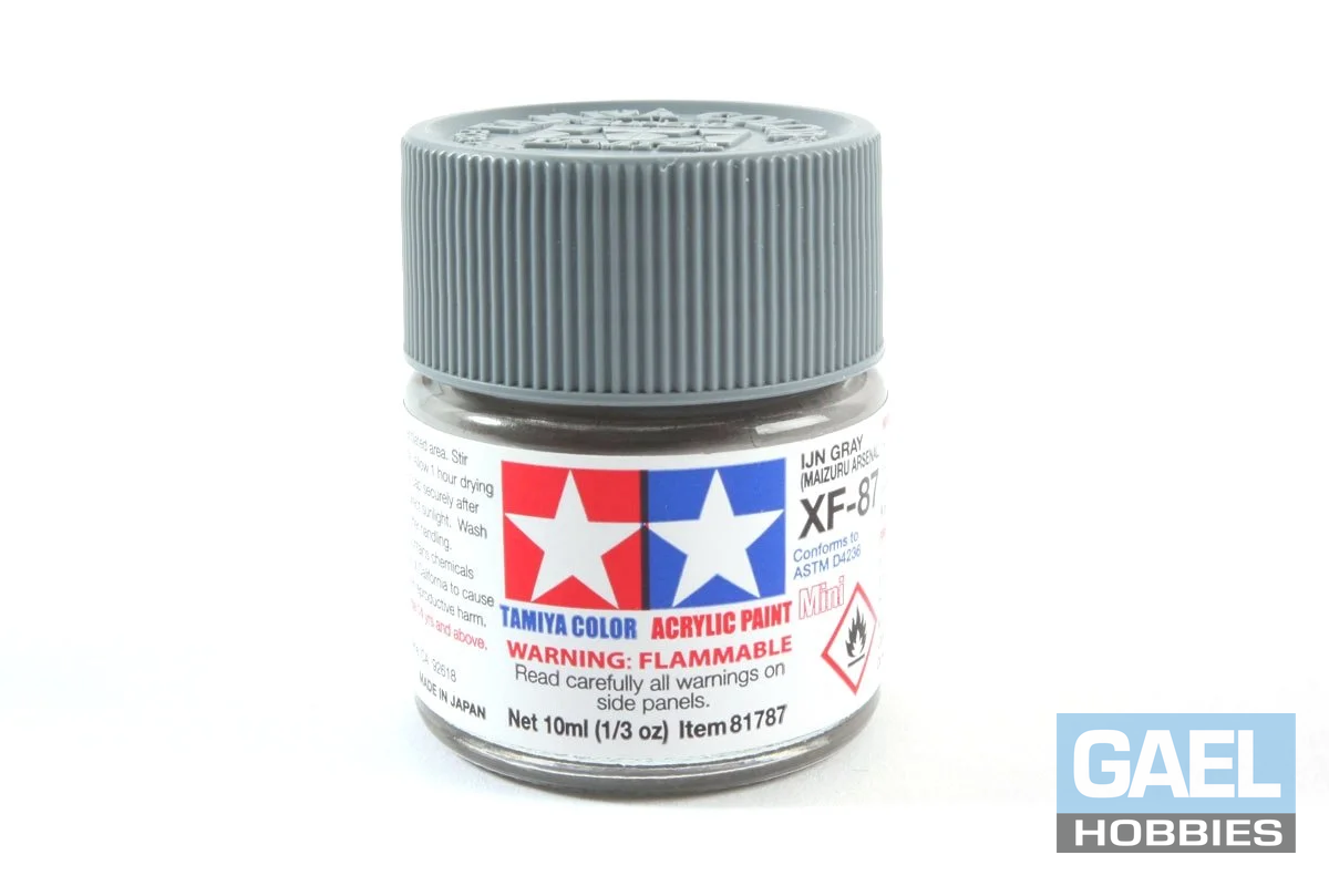 Tamiya 10ml-1/3oz Acrylic Mini XF-87 IJN Gray (Maizuru Arsenal)  #81787