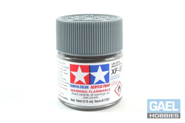 Tamiya 10ml-1/3oz Acrylic Mini XF-87 IJN Gray (Maizuru Arsenal)  #81787