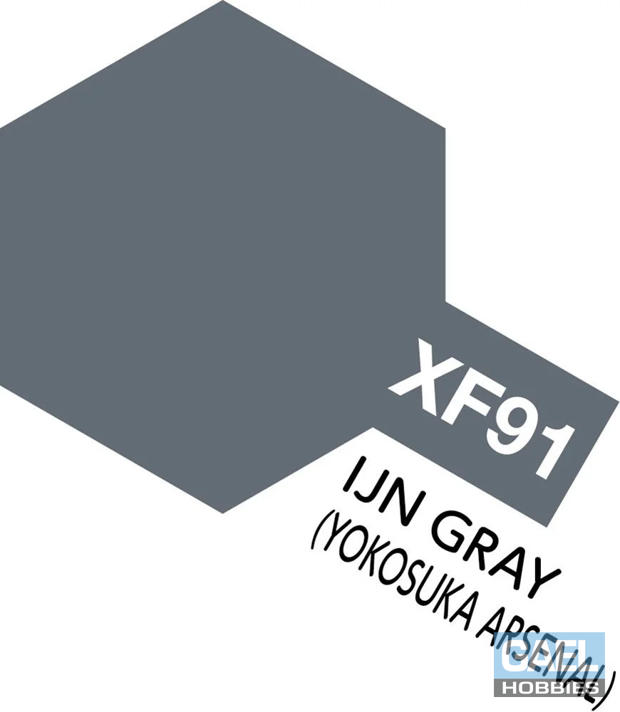 Tamiya 10ml-1/3oz Acrylic Mini XF-91 IJN Gray (Yokosuka Arsenal) #81791