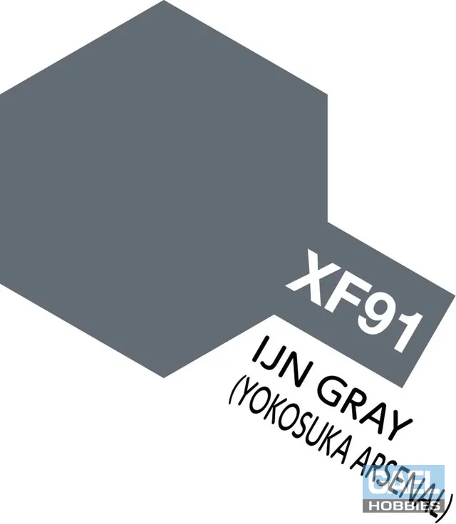 Tamiya 10ml-1/3oz Acrylic Mini XF-91 IJN Gray (Yokosuka Arsenal) #81791