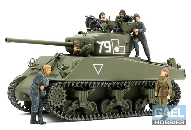 1/35 Tamiya M4A2(76)W Sherman "Red Army" (w/ 6 Figures) #25105-4200