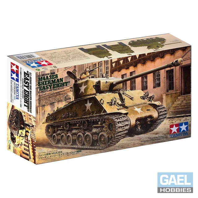 1/35 Tamiya US M4A3E8 Sherman Easy Eight Medium #35346-3600