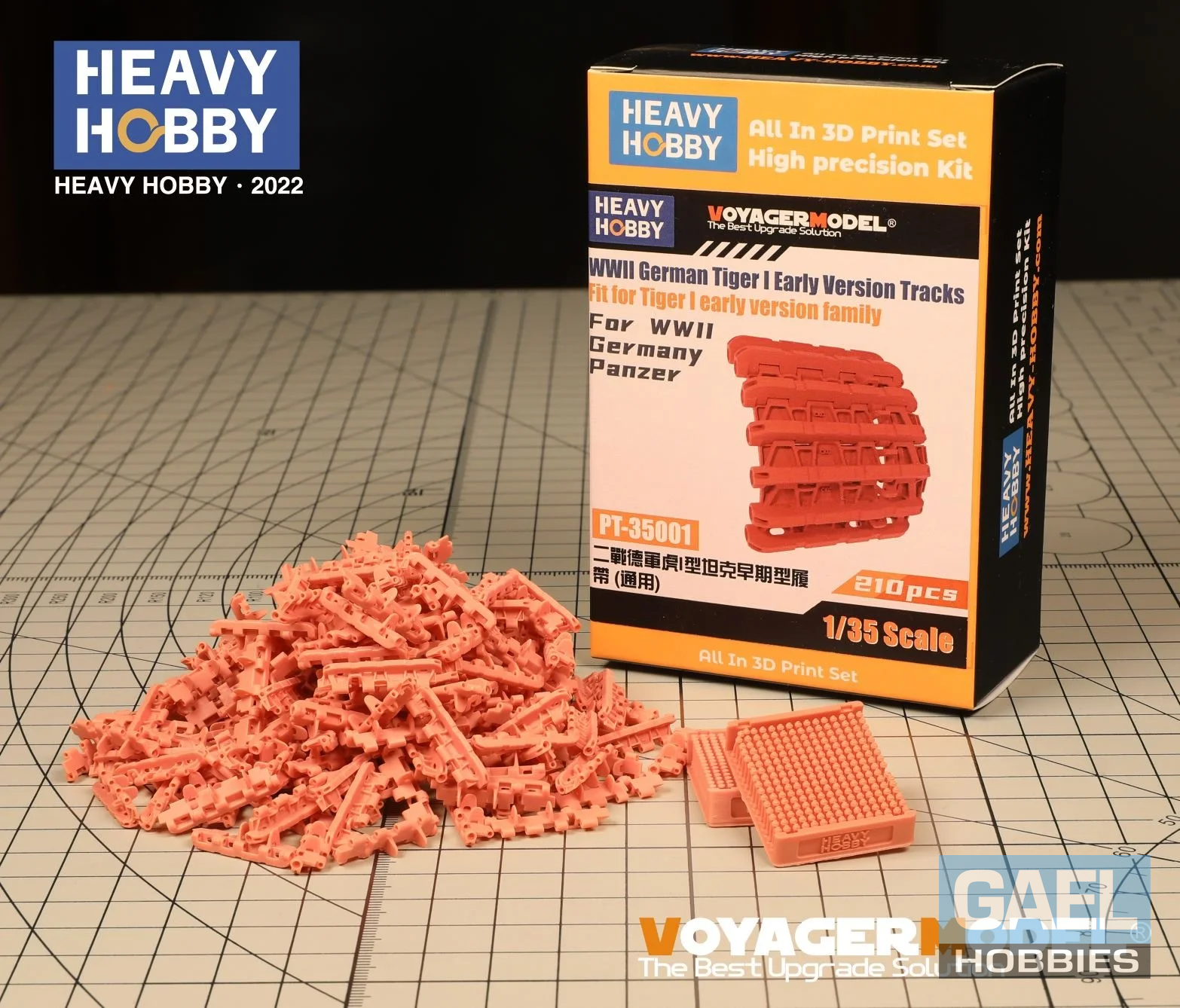 1/35 Heavy Hobby WWII German Tiger Early Version Tracks PT-35001