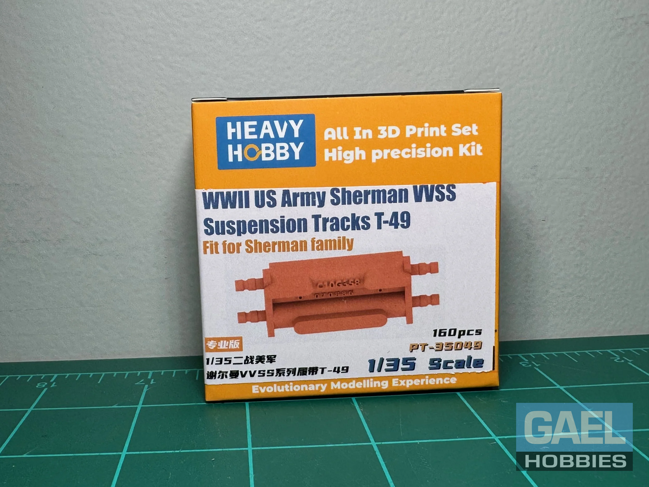 1/35 Heavy Hobby WWII US Army Sherman VVSS Suspension Tracks T-49 #PT-35049
