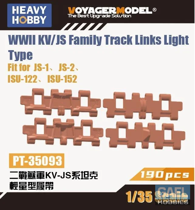 1/35 Heavy Hobby KV/JS Family Track Links Light Type #PT-35093