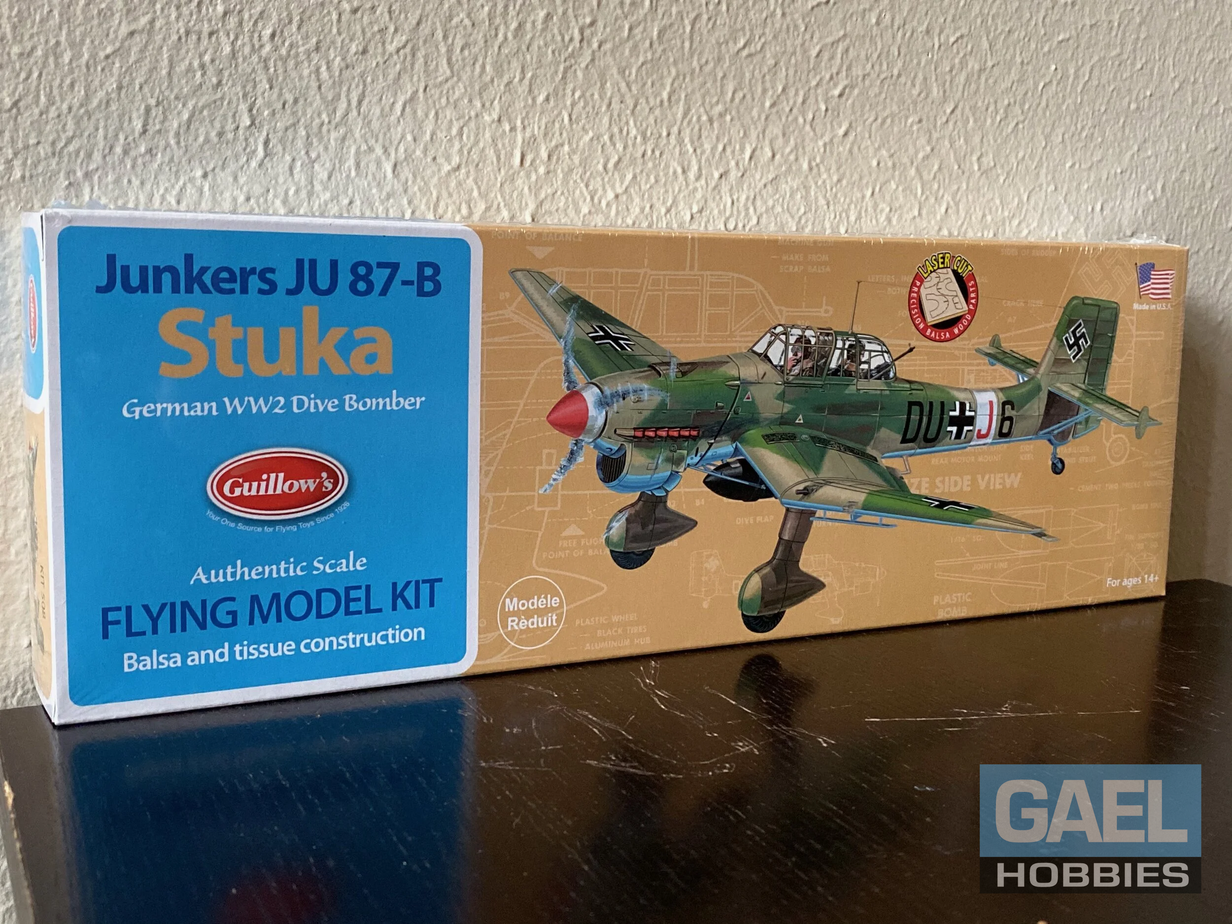 Guillow's Junkers JU 87B Stuka 18" Wingspan Balsa Kit# 508