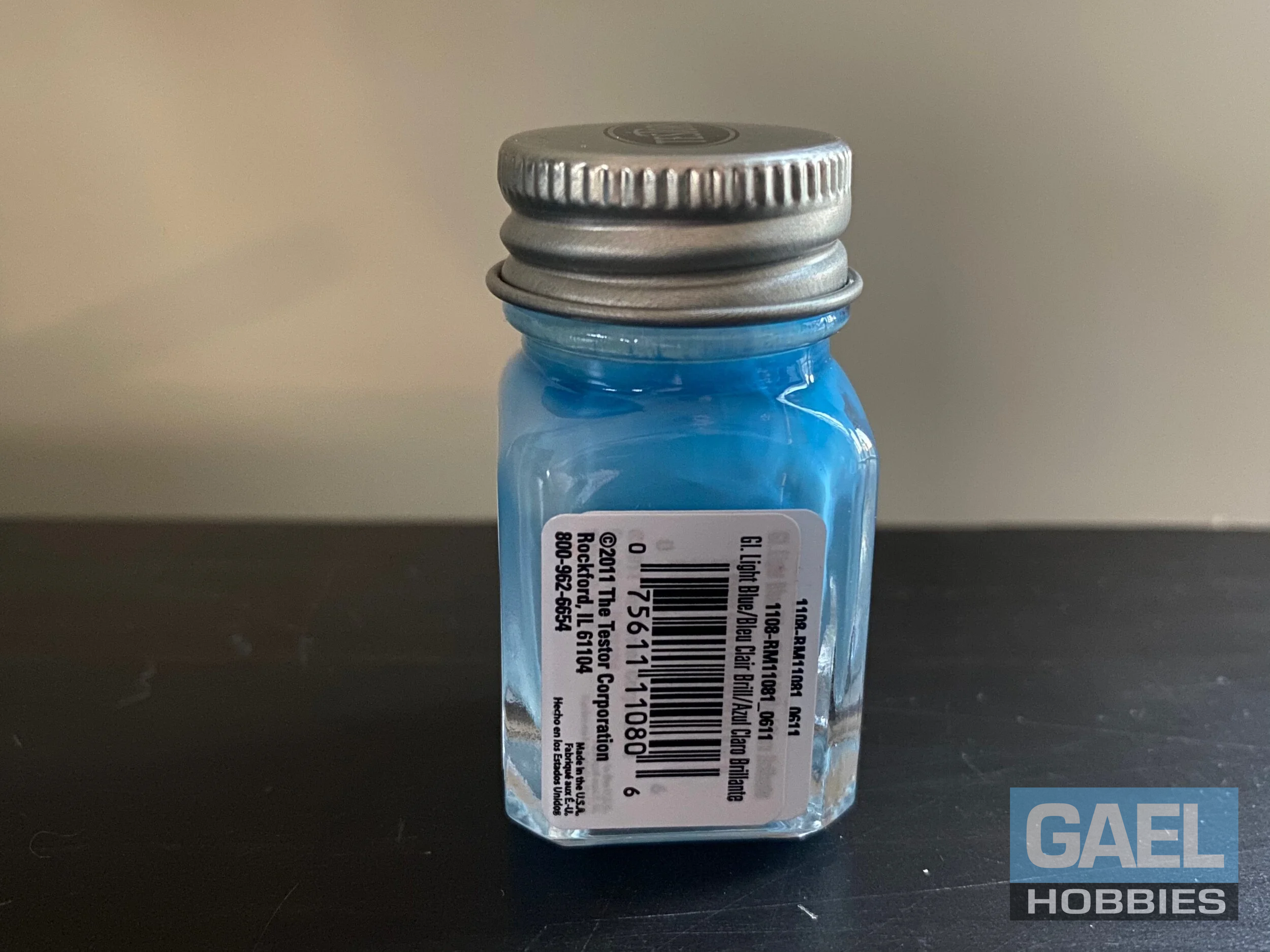 Testors Enamel 1/4oz-Gloss Light Blue #1108